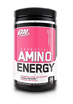 Optimum Nutrition Amino Energy Preworkout & Essential Amino Acids, Juicy Strawberry Burst, 270 Gram