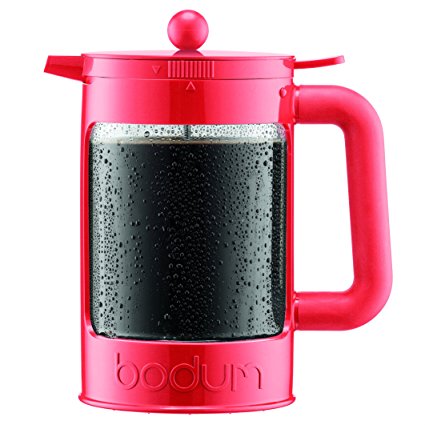 Bodum K11683-137 Bean Set Ice Coffee Maker, 12 Cup/51 oz, Red