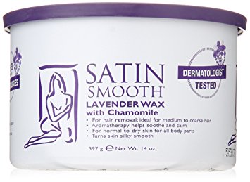SATIN SMOOTH Lavender Wax with Chamomile, 14 oz