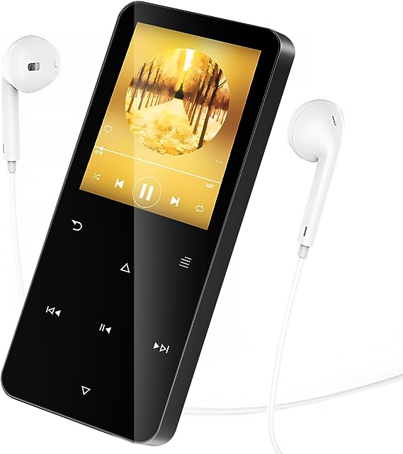 80GB MP3 Player with Bluetooth 5.2, Portable Music Player, with A High-Capacity Battery Inside, with HD Speaker/FM Radio/E-Book Reading/Alarm Clock/Video Play-Contains Earphones