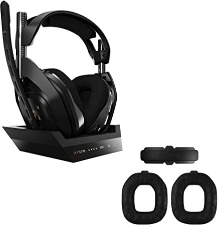 ASTRO Gaming A50 Wireless Gaming Headset   Charging Base Station   ASTRO Gaming A50 Wireless Mod Kit Gen 4 for Noise Isolation