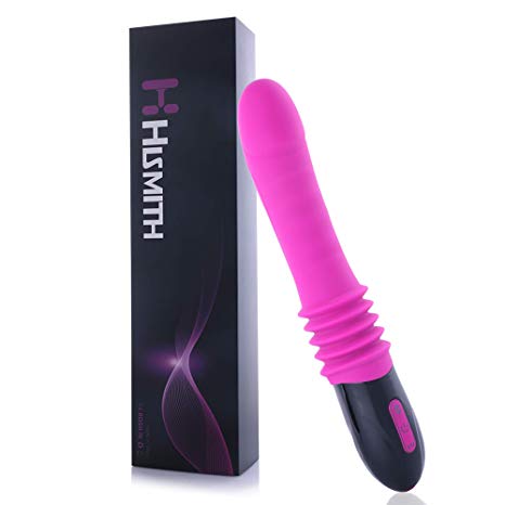 Handheld Sex Machine, Hismith Mini Thrusting Machine & Vibrator 2 in 1, 10 Pattern Frequency Mode, 3 Thrusting Speed Dildo Vibrator, Sex Toy for Couples or Solo