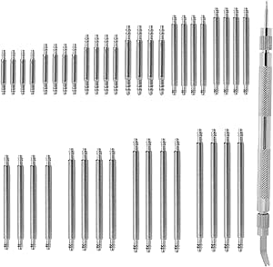 Sliverdew Watch Repair Kit,41 Pcs Watch Band Pins Replacement Kit Spring Bar Tool Kit Heavy Duty Stainless Steel Watch Pins Watch Link Remover Kit Diameter 1.5mm and Diameter 1.8mm Watch Spring Bar