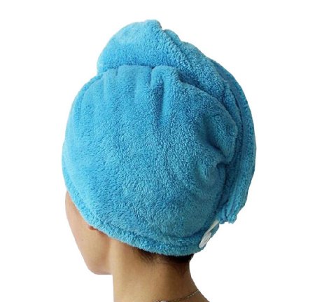 Luv Home Microfiber Hair Towel Ultra Absorbent Twist Hair Turban Drying Cap Hair Wrap