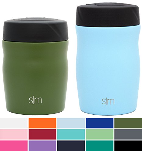 Simple Modern 16oz Rover Food Jar - Vacuum Instulated 18/8 Stainless Steel Leak Proof Food Storage Container - Hydro Thermos Flask - Robin's Egg Blue