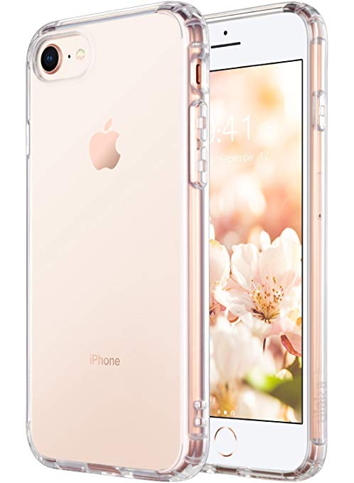 Iphone 8 case, Iphone 7 case ultra thin flexible case, hybrid shock absorbing, Crystal Clear Silicone TPU Case for Iphone 8 / Iphone 7 (HD Clear)