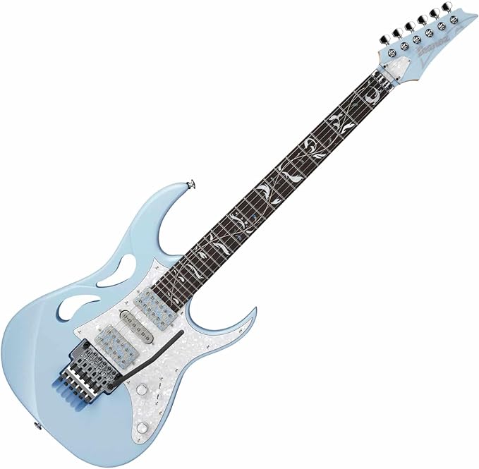 Ibanez Steve Vai Signature 6-String Electric Guitar with Case (Right-Handed, Blue Powder)