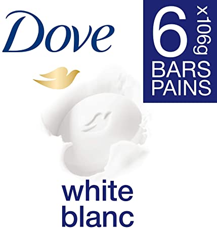 Dove Beauty Bar for healthy-looking skin White 106 g 6 count