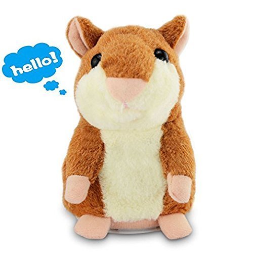Talking Hamster, JCBABA Talking Hamster Repeats What You Say Electronic Pet Talking Plush Buddy Hamster for Children Christmas Xmas Gift