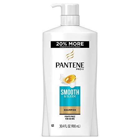 Pantene Pro-V Smooth & Sleek Shampoo, 30.4 fl oz (Packaging May Vary)