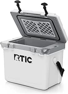 RTIC Ultra-Light 22 Quart Hard Cooler Insulated Portable Ice Chest Box for Drink, Beverage, Beach, Camping, Picnic, Fishing, Boat, Barbecue, 30% Lighter Than Rotomolded Coolers