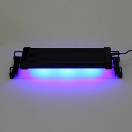 Amzdeal White Blue Aquarium Light, Fish Tank LED Light