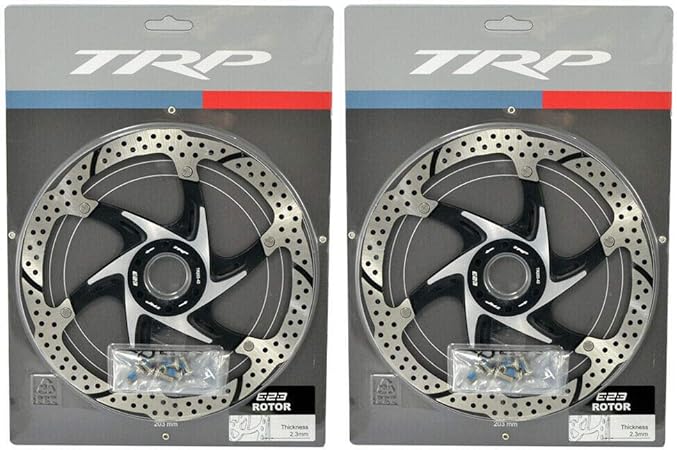 TRP TRP-42 DHR and E-MTB Only 2.3mm Thickness Disc Brake Rotor 6-Bolt 203mm, 2PCs, STB2246