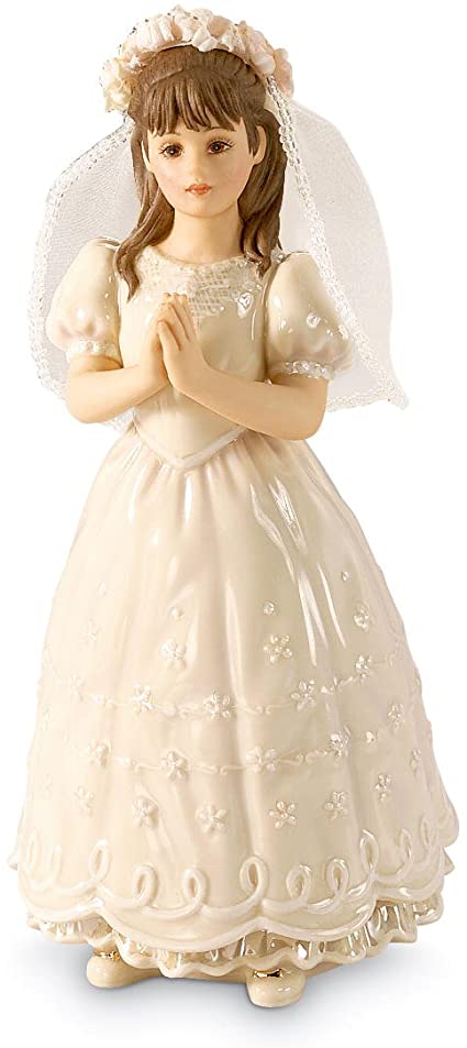 Lenox Sandra Kuck First Communion Girl- Brunette Hair