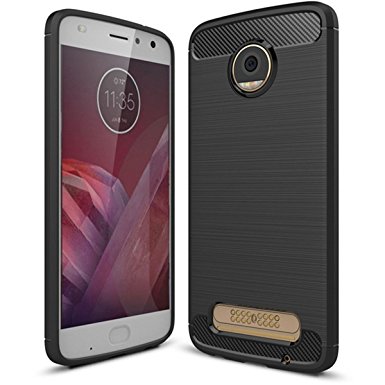 Moto Z2 Force Case,Moto Z2 Force Droid - Suensan Hybrid Armor Defender Protective cell Phones cases Cover for Moto Z Force 2nd Generation (Black)