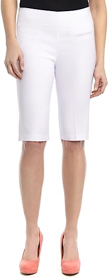 Rekucci Women's Ease into Comfort Pull-On Modern City Shorts