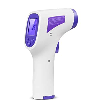 Digital Infrared Thermometer Gun for Adults, Non Contact Touch Free Temperature Reading for Forehead and Surfaces with Easy to use Buttons in Stock Ships from USA Plus 1 Year Seller Warranty