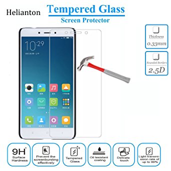 Xiaomi Redmi Note 4 Tempered Glass Screen Protector Helianton 9H Hardness Easy Paste Anti-burst Anti-Scratch Anti-Explosion Rounded Edge Screen Protector