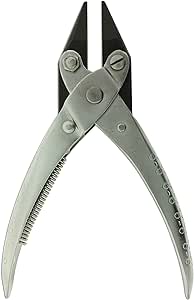 Chain-Nose Parallel Pliers with Spring, 5-1/2 inch long, Smoth Jaws: Apply even pressure every time. Jewelry Making and Repair Tool