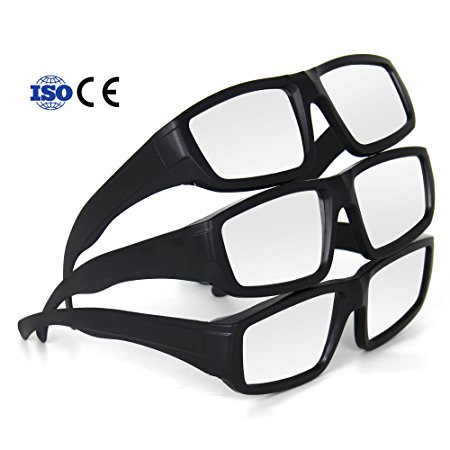 BOBOO Solar Eclipse Glasses- CE and ISO Certified Safe Plastic Eclipse Viewing Glasses for Total Solar Eclipse 2017 (B3Black)