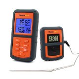 ThermoPro TP-07 300 feet Range Wireless Thermometer - Remote BBQ Smoker Grill Oven Meat Thermometer with Timer