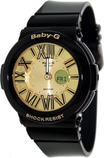 G-Shock Women's Baby-G 3D Metallic BGA160 Black Watch