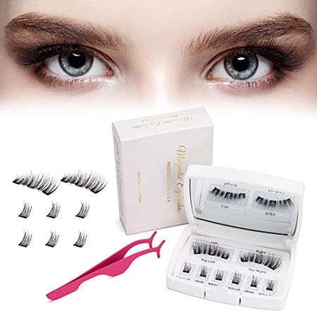 Magnetic Eyelashes Reusable Eyelashes 0.2mm Ultra Thin Magnet Light Weight & Easy to Wear Artificial False Eyelashes Soft and Comfortable
