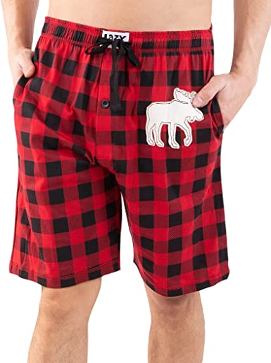 Lazy One Pajama Shorts for Men, Men's Separate Bottoms, Cotton Loungewear