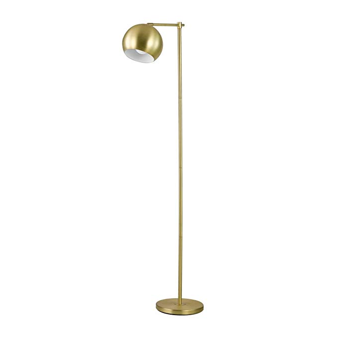 Globe Electric 12915 Molly 60" Floor Lamp Finish, in-Line on-Off Switch, Gold