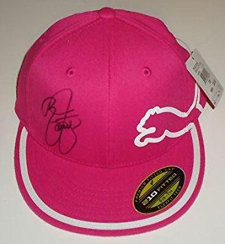 RICKIE FOWLER signed *PINK* Fitted PUMA golf hat W/COA - Autographed Golf Equipment