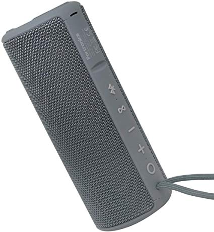 Portronics Breeze Plus 20W Bluetooth Portable Stereo Speaker with TWS, Aux in, Water Resistant, 2500mAh Battery, Grey