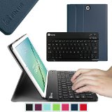 Fintie Blade X1 Samsung Galaxy Tab S2 97 Keyboard Case Cover - Slim Fit Smart Shell Light Weight Stand with Magnetically Detachable Wireless Bluetooth Keyboard for Tab S2 97-inch Tablet Navy