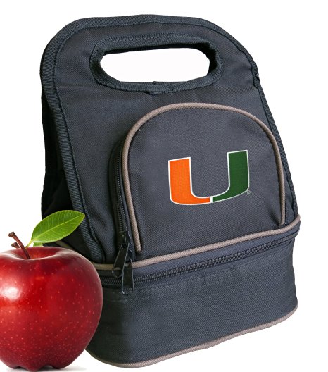 Miami Hurricanes Lunch Bag UM Hurricanes Two Part Lunchbox Cooler