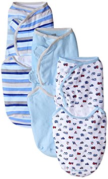 Summer Infant 3 Piece SwaddleMe Adjustable Infant Wrap, Beep Beep, Small/Medium