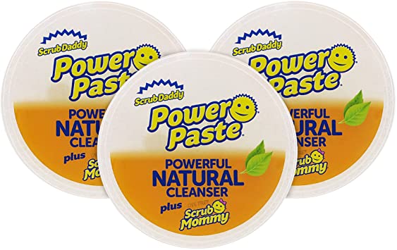 Scrub Daddy PowerPaste All Purpose Cleaning Paste Kit - Natural Cleanser   Dye Free Scrub Mommy - 1 Count ( 3 Pack)