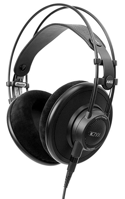 Massdrop x AKG K7XX — Reference Open-Back Audiophile Headphones — Pro Studio Over-Ear (Black)