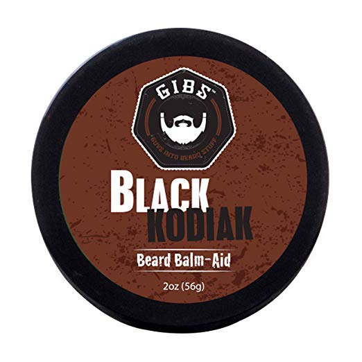 GIBS Grooming Black Kodiak Beard Balm-aid, 2 oz.