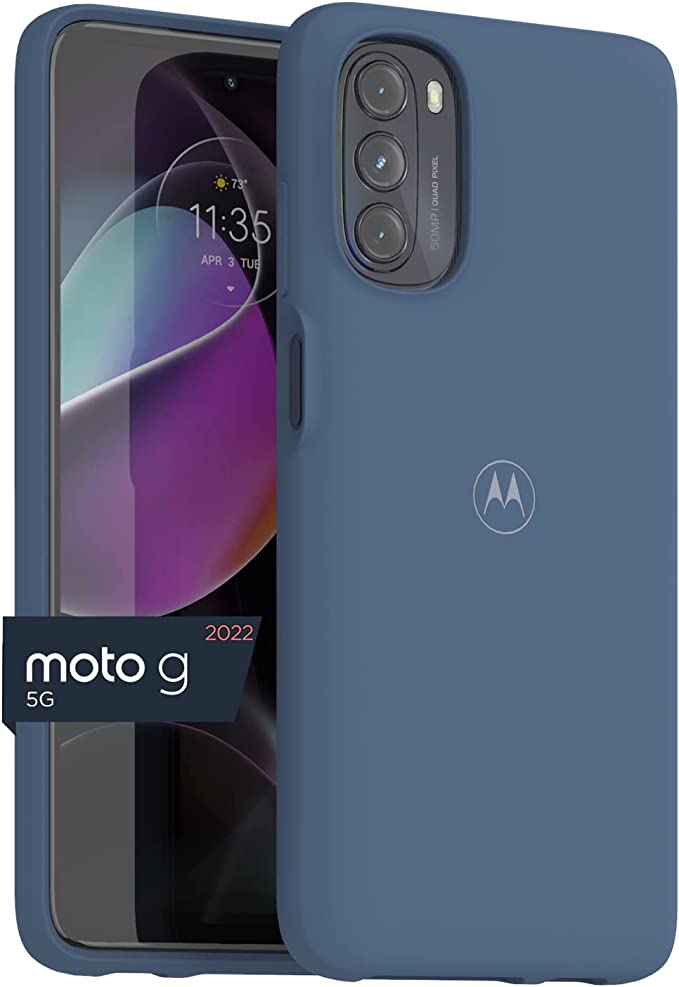 MOTOROLA Moto G 5G (2022) Protective Case- Dusk Blue Precision fit, Stylish Shock Absorbing Phone Cases [NOT for G 5G (2020) Version]