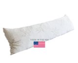 The Original Shredded Memory Foam Body Pillow with Bamboo Cover By Coop Home Goods - Made in the USA Hypoallergenic and Dust Mite Resistant - Satisfaction Guaranteed-