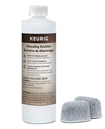 Keurig Brewer Care Kit with Descaling Solution and 2 Water Filter Cartridges, Compatible with All Keurig 2.0 and 1.0 K-Cup Pod Coffee Makers