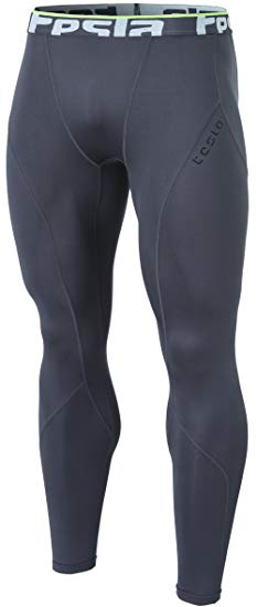 TSLA Men's Thermal Wintergear Compression Baselayer Pants Leggings Tights