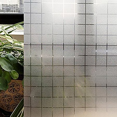 CottonColors Premium No-Glue Frosted Static Decorative Privacy Window Films, 35.4In X 78.7In.(90 x 200Cm)