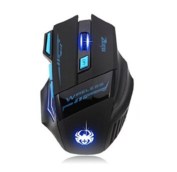 AFUNTA Zelotes Wireless Gaming Mouse Mice with 7 Button Adjustable DPI 600100016002400 LED for Gamer Mac PC Computer