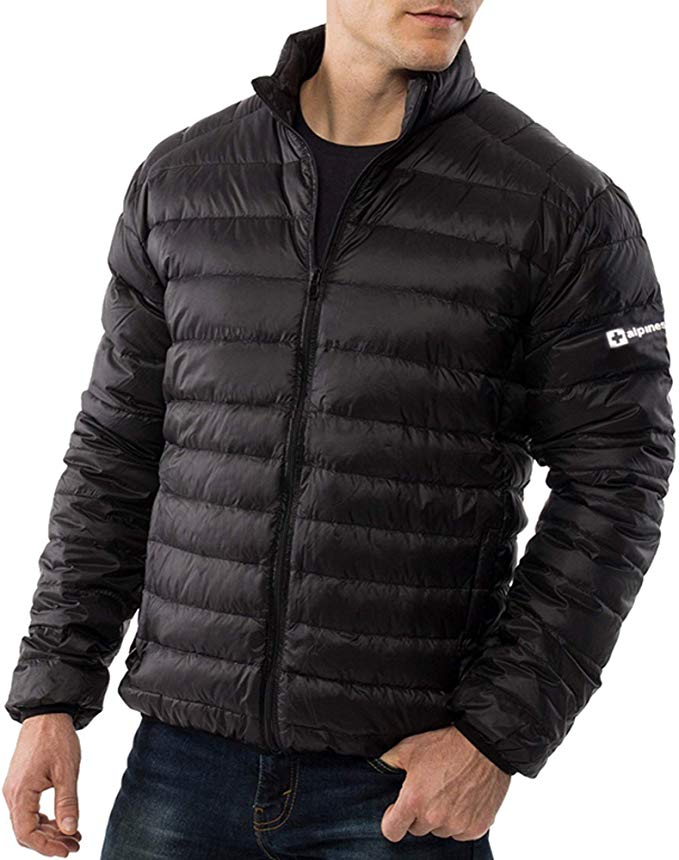 alpine swiss Niko Mens Down Alternative Jacket Puffer Coat Packable Warm Insulation & Lightweight