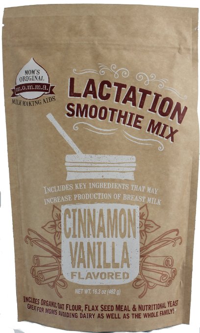 Moms Original Milk Making Aids Cinnamon Vanilla Lactation Smoothie Mix That May Help Boost Milk Production for Breastfeeding Mothers with Galactogogues