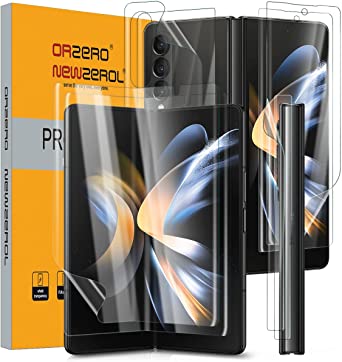 NEWZEROL 2 Sets Compatible for Samsung Galaxy Z Fold 4 5G Screen Protector [Full Set] [NOT Include Camera] TPU 3D Soft Protective Film for Galaxy Z Fold 4 - Transparent