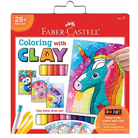 Faber Castell Do Art Coloring with Clay Unicorn & Friends - Clay Set for Kids