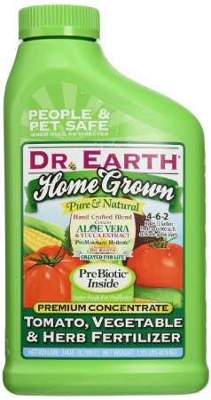Dr. Earth 1012 Home Grown Tomato, Vegetable and Herb Fertilizer, 24-Ounce