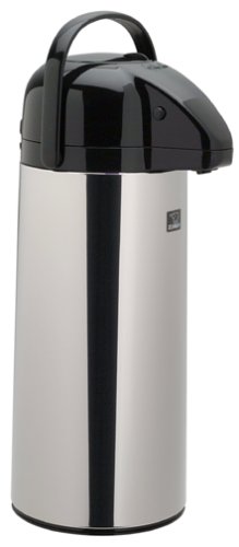 Zojirushi AAPE-25SCXA Air Pot Beverage Dispenser, 2.5 Liters, Polished Stainless, Made in Japan