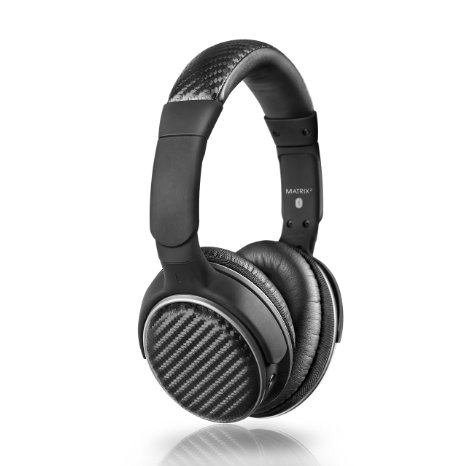 MEE audio Air-Fi Matrix2 Bluetooth Wireless   Wired High Fidelity Headphones with Headset and aptX, AAC, and NFC Support